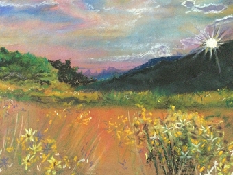 Layered landscape (Margaret Woodley)