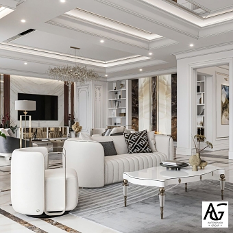 The Epitome of Luxury - Exquisite Living Room Interior Design