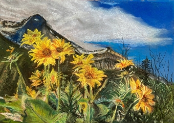 Yellow flowers (Kinuyo Ogino)