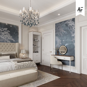 Exquisite Elegance: Antonovich Group's Aesthetic Bedroom Interior Design