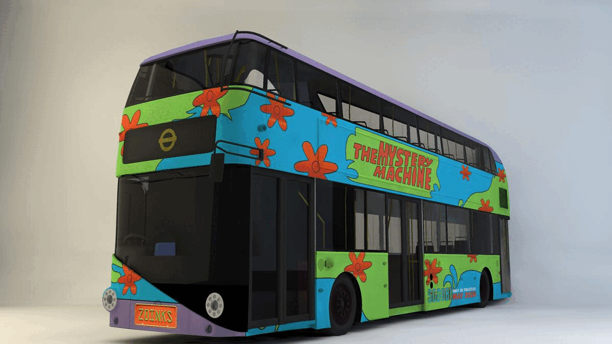 Scoob! Wrapped Bus