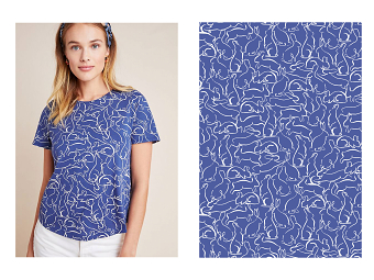 Rabbit Print for Anthropologie