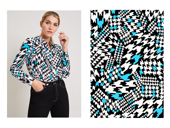 Houndstooth Print for Damsel in a Dress