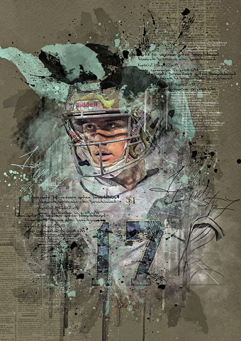 Portrait of American Football Player