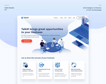 TalkM Website | UI/UX Design