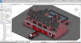 3D model of Dockhead Fire Station