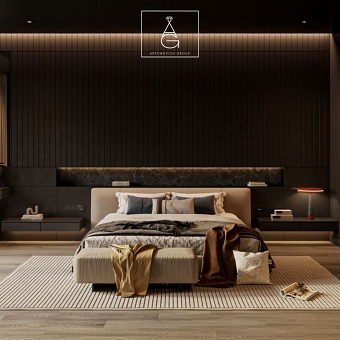 Signature Touch in Modern Master Bedroom Design