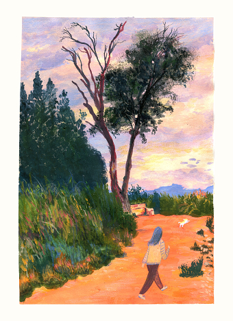 Walk in countryside
