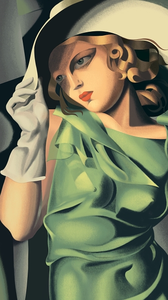 Girl with Gloves