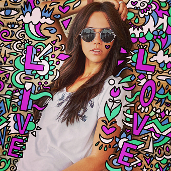 ‘Live Love’ Mixed Media Illustration