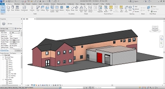3D model of Hexham Fire Station, UK