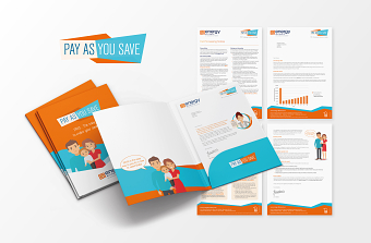 Corporate literature and marketing material