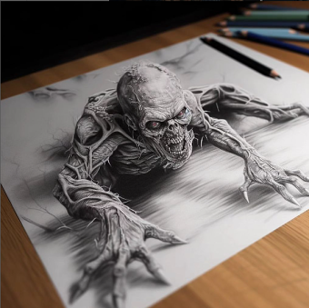 Zombie Drawing