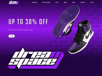 DreamSpace Sport & Military Clothing Store Logo Design