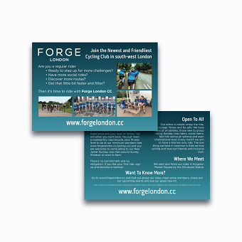 Forge London CC print design