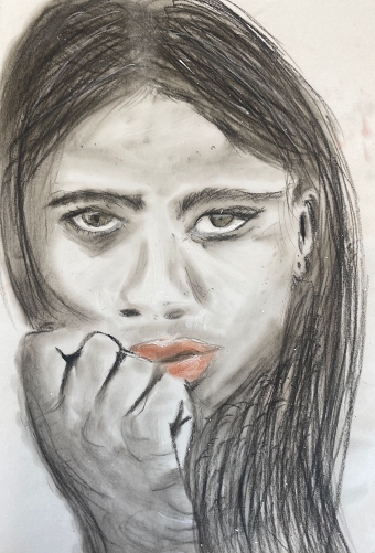 Charcoal Portrait (Priya Dutta)