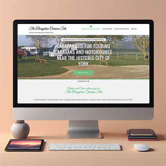 The Bungalow Caravan Site Startup Web Design