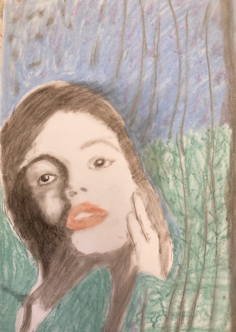 Charcoal Portrait (Neerja Dutta)