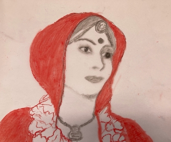 Charcoal Portrait2  (Neerja Dutta)