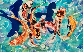 Koi 2(Annick Bianchi)