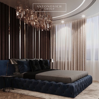Elevating Luxury: Antonovich Group's Premier Bedroom Fit-Out