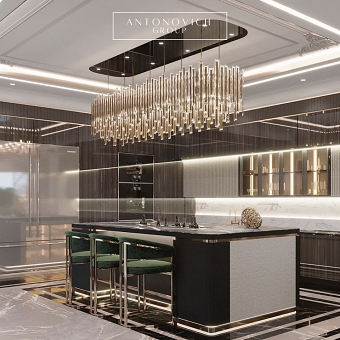 Exquisite Elegance: Antonovich Group's Luxury Kitchen Interior Design