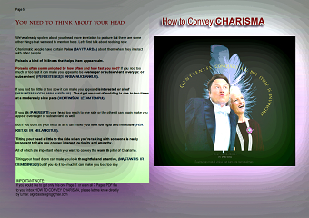 How to Convey CHARISMA