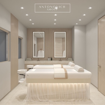 Serenity in Design: Antonovich Group's Massage Room Oasis