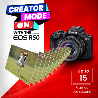 Canon R50 Creator Mode On