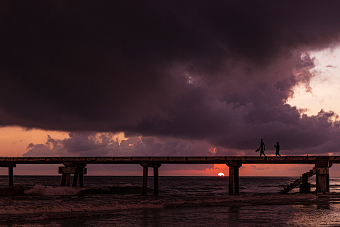 MALINDI PIER JETTY BUTWANI BRIDGE WATERFRONT SUNRISE KE