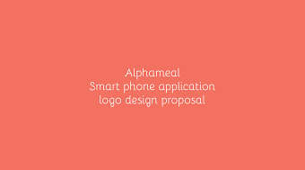 Alphameal Logo study