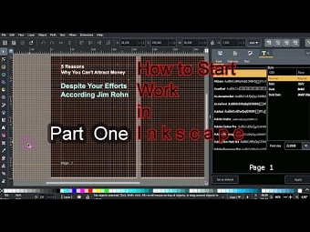 How to Start Work in Incscape ...