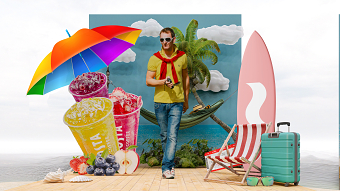 "3D Photo Corner Design"