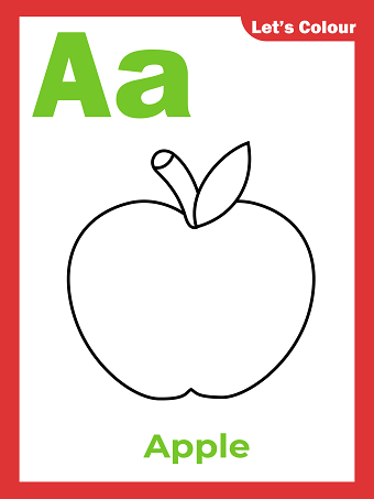 Alphabet colouring book for children