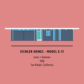 Lower Lucas Valley Eichler community - custom artwork