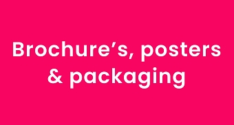 Brochure, poster and packaging 2017 - 2020