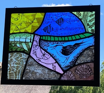 Beachside stained glass