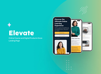 Elevate - Online Course Ecommerce Landing page