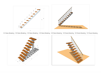 3 D Stairs ...