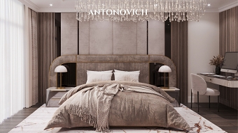 Antonovich Group's Approach to Luxury Modern Bedroom Design