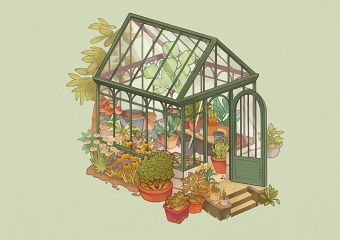 Greenhouse illustration