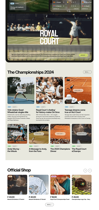 Tournament Website
