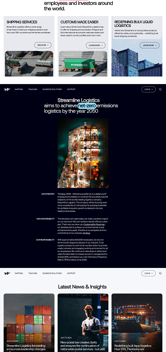 Corporate Logistics Website