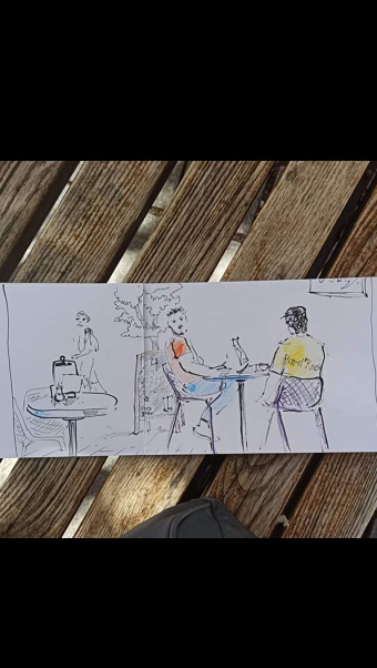 Urban sketching exhibition in Germany, Kempten