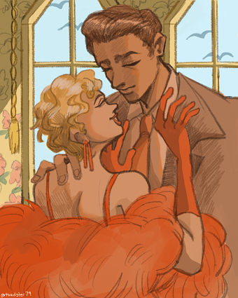 Romance in the 70s - Illustration 2024.
