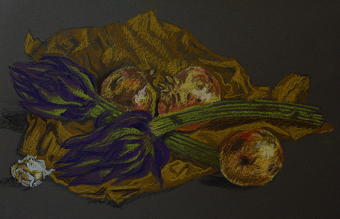 still life with artichokes
