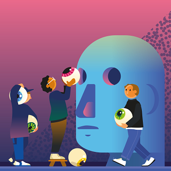 'Who Changes Your Point of View?' Editorial Illustration