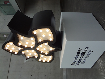 Manchester Metropolitan University 3D Spades Display.
