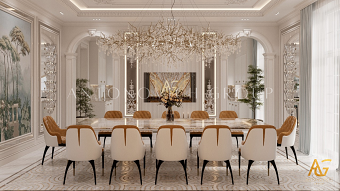 Modern Luxury Dining Room Interior Design and Furniture Solutions