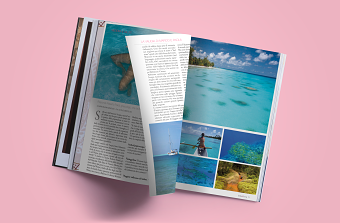 Magazine cover and layout design